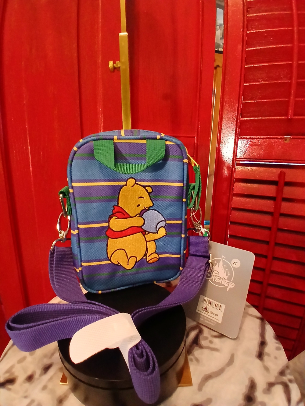 Disney Winnie the Pooh Kids Crossbody Bag - Blue & Purple